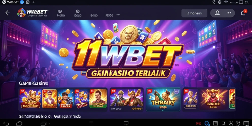 Tampilan gameplay <strong>11WBET</strong> yang memukau dengan efek visual menakjubkan.