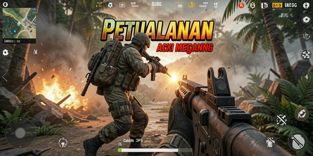 Tangkapan layar dari gameplay mendebarkan 8G8G dengan aksi TPS intens.