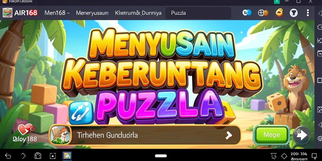 Tampilan gameplay AIR168 yang menantang dalam menyusun puzzle.