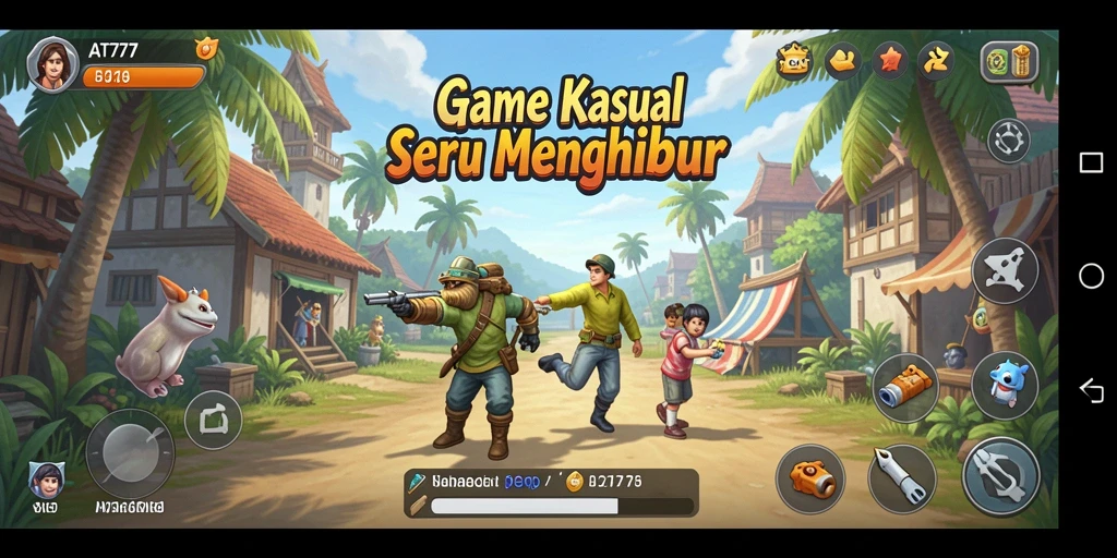 Screenshot gameplay AT777 dengan grafis yang menawan.