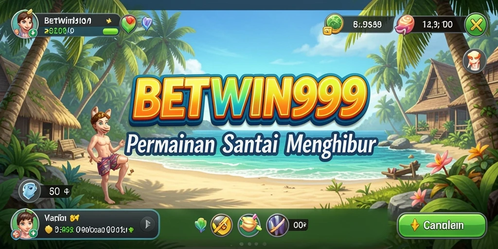 Screenshot utama BETWIN999 menunjukkan tampilan gameplay yang penuh warna dan menarik.