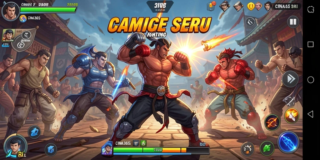 Tampilan menegangkan dari gameplay CINA365 yang penuh aksi.