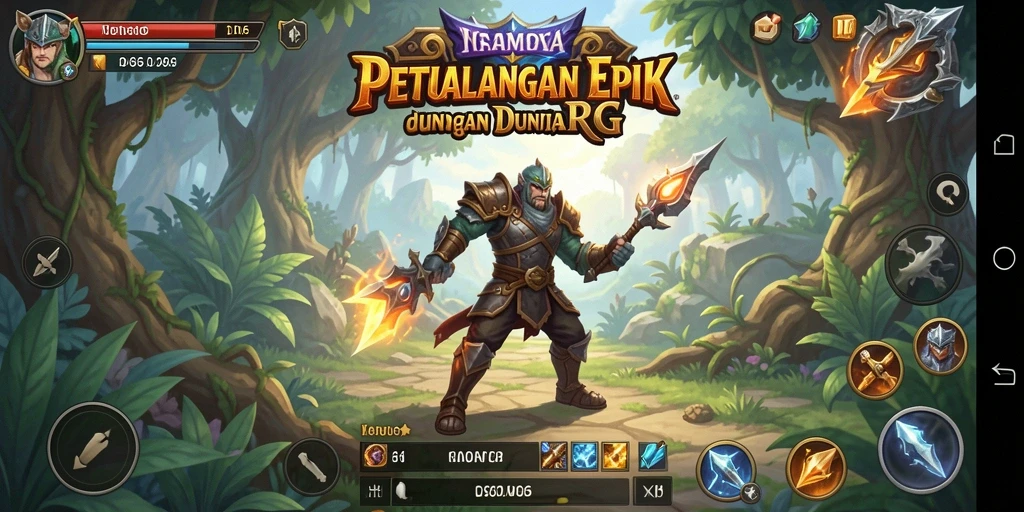 Tangkapan layar menampilkan aksi seru dalam D06 RPG.
