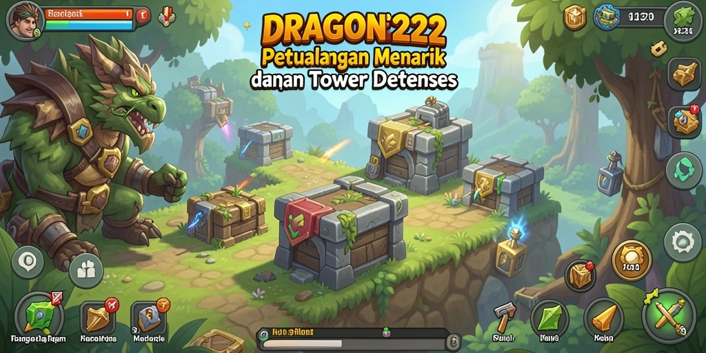 Tangkapan layar DRAGON222 memperlihatkan aksi menara yang epik dalam pertempuran.