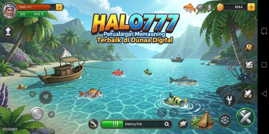 Gameplay memancing seru di HALO777 dengan berbagai jenis ikan.