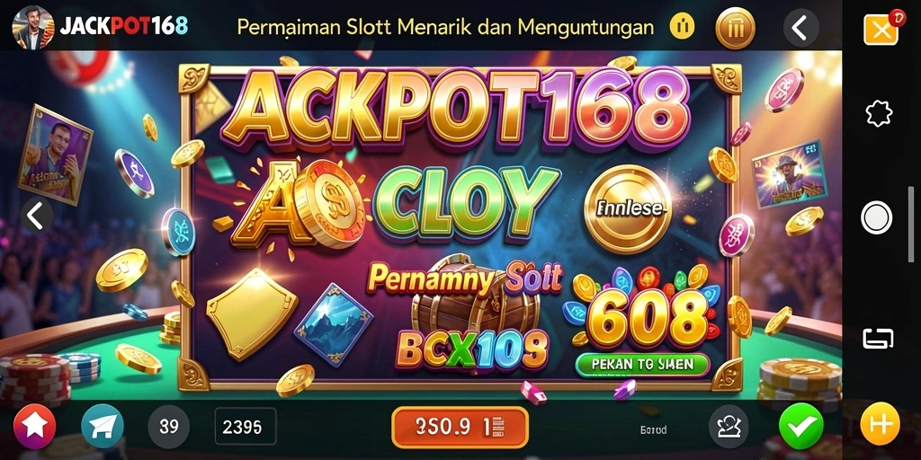 Tampilan menarik dari gameplay JACKPOT168 yang penuh warna.