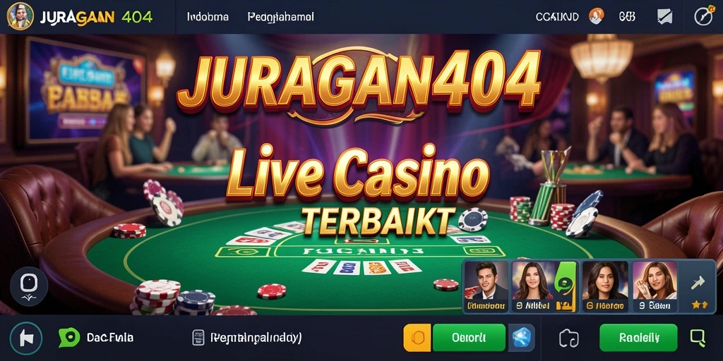 Tampilan menarik dari gameplay JURAGAN404 di Live Casino.