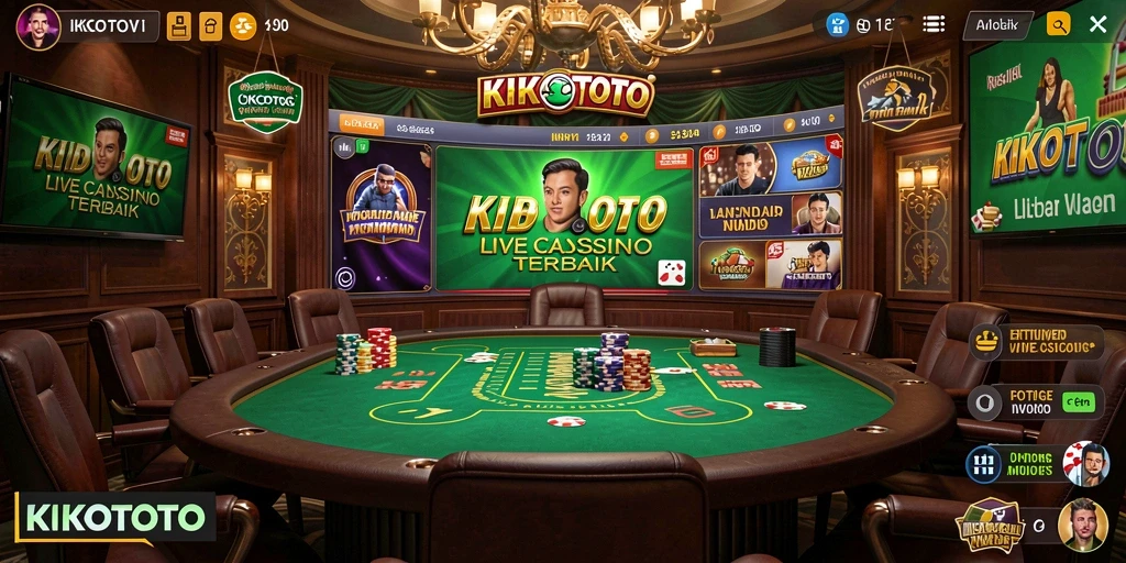 Screenshot KIKOTOTO menampilkan dealer langsung dan permainan yang mendebarkan.