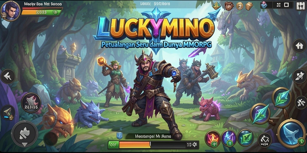 Tampilan gameplay seru di dunia petualangan MMORPG.