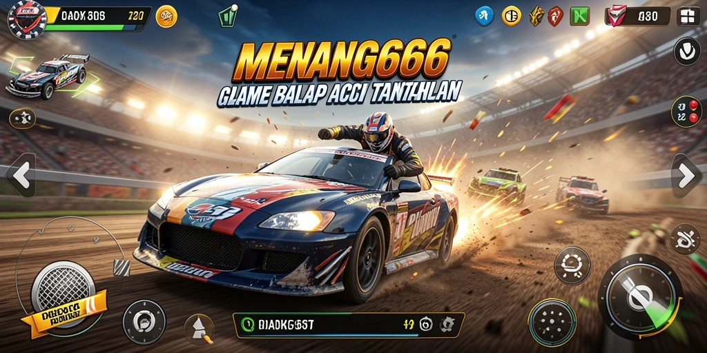 Tampilan seru dari gameplay Racing di MENANG666