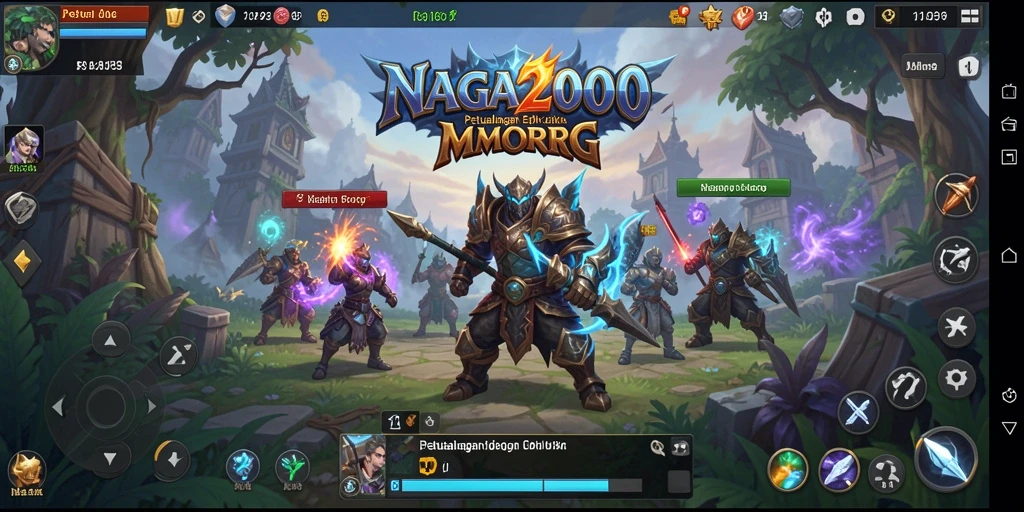 Gameplay seru NAGA2000 yang menghadirkan petualangan seru dalam MMORPG.