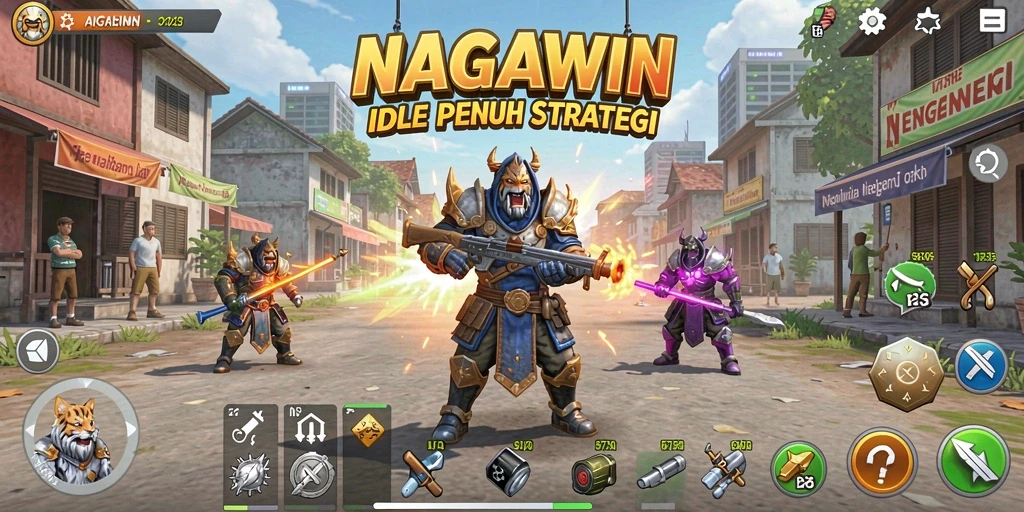 Tampilan gameplay NAGAWIN yang menarik dan interaktif.