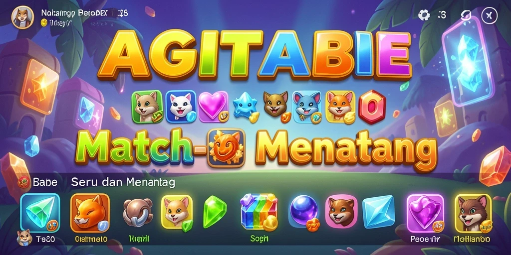 Tangkapan layar gameplay <strong>NAGITABET</strong> yang menampilkan keseruan mencocokkan objek berwarna.