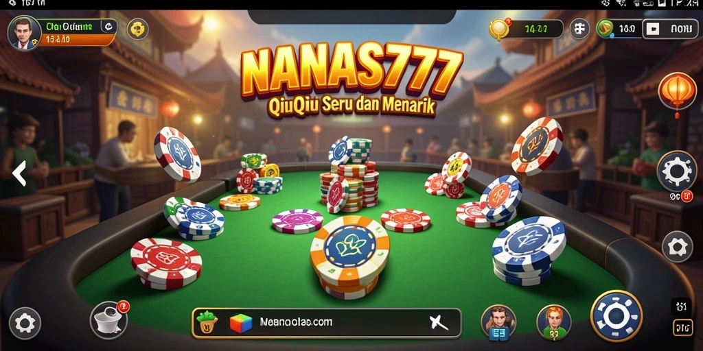 Tampilan menarik dari gameplay QiuQiu NANAS777.