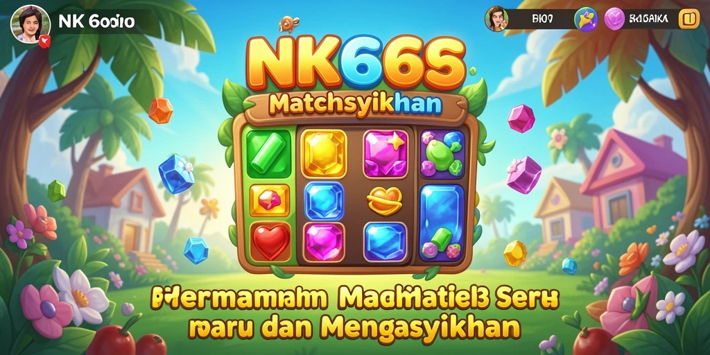 Screenshot gameplay NK666 dengan aksi Match-3 yang menarik.