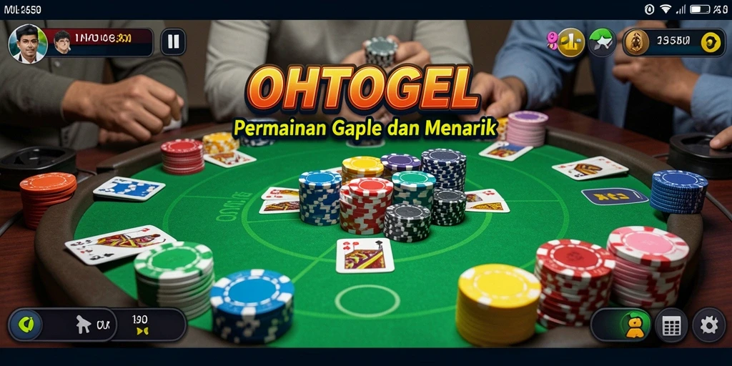 Tampilan gameplay seru OHTOGEL dengan pemain Gaple lain.