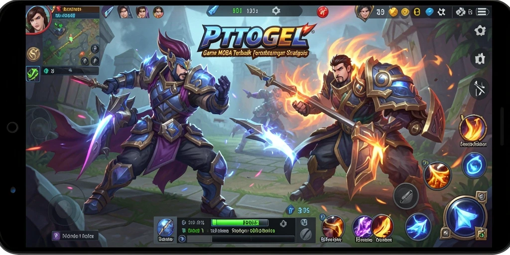 Screenshot gameplay PTTOGEL menampilkan aksi seru dan strategi tim.