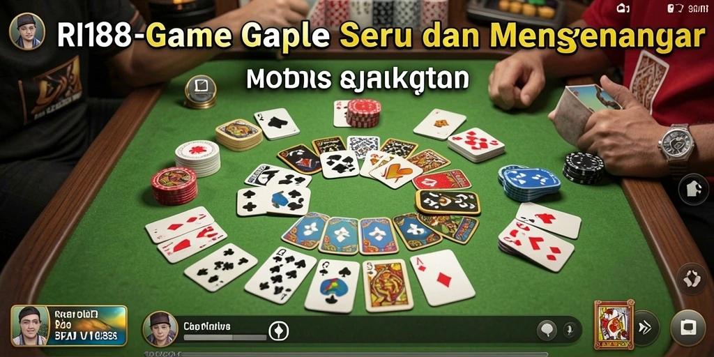 Tampilan gameplay Gaple yang menarik dan interaktif.