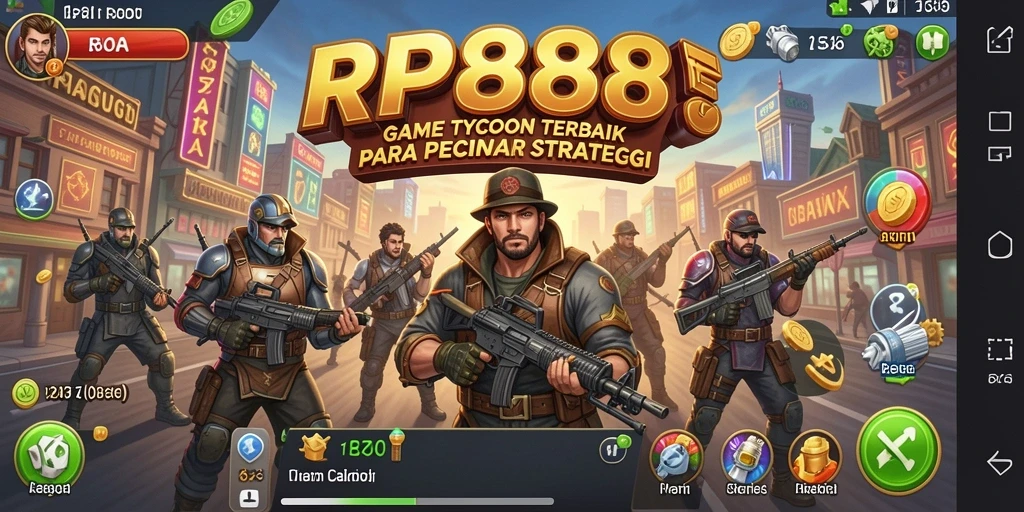 Tampilan gameplay RP888 yang menarik dalam dunia Tycoon.