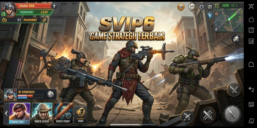 Tampilan gameplay SVIP6 menunjukkan taktik seru dalam pertempuran strategi.