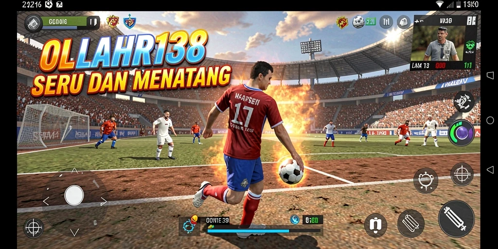 Tampilan utama gameplay <strong>WAR138</strong> menampilkan aksi olahraga yang mendebarkan.