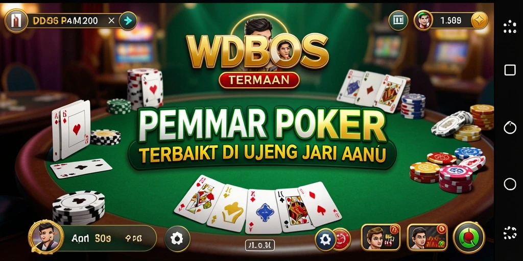 Tampilan utama WDBOS dengan gameplay poker yang mendebarkan.