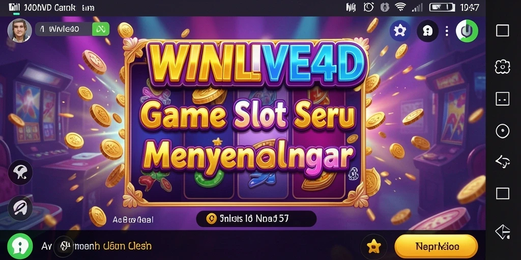 Tampilan gameplay seru di WINLIVE4D dengan berbagai slot menarik.